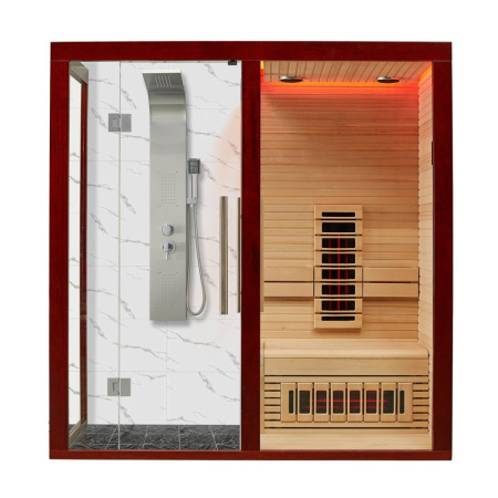 Инфракрасная сауна Mexda WS-1810 красный кедр 2000*1000*2100